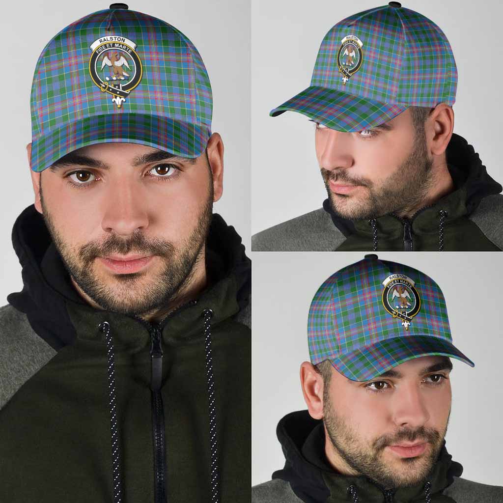 Ralston Tartan Classic Cap with Family Crest