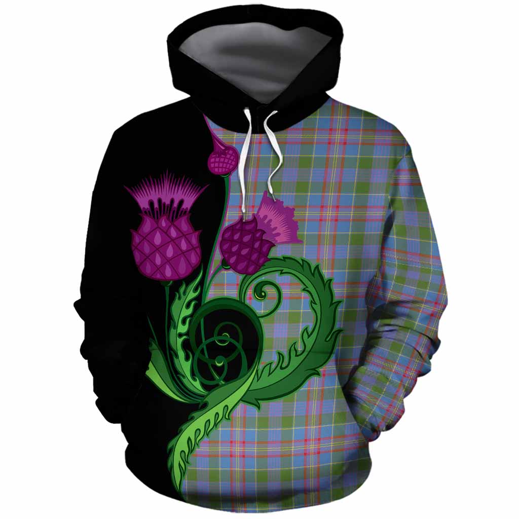 Ralston Tartan Cotton Hoodie Traditional Scottish Thistle
