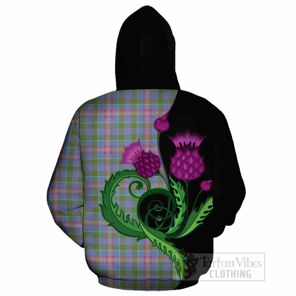 Ralston Tartan Cotton Hoodie Traditional Scottish Thistle