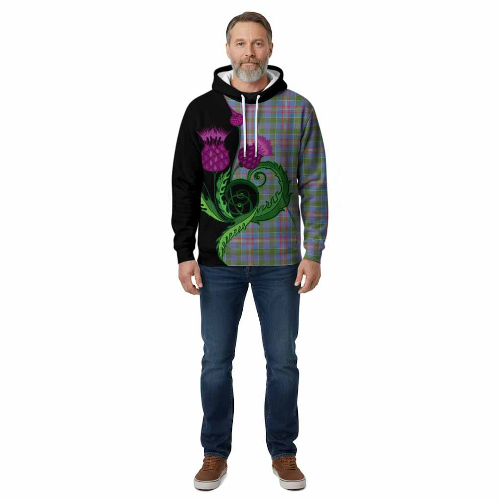 Ralston Tartan Cotton Hoodie Traditional Scottish Thistle