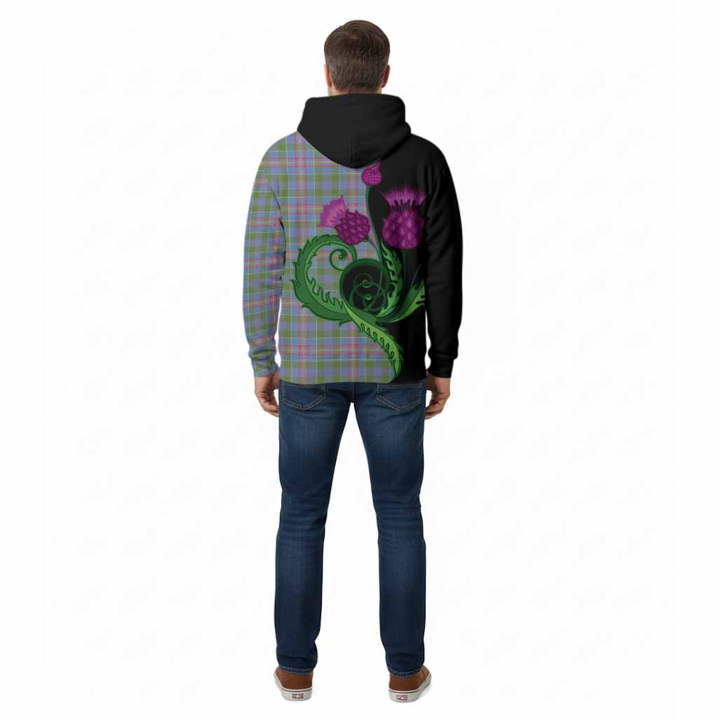 Ralston Tartan Cotton Hoodie Traditional Scottish Thistle