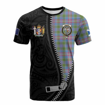 Ralston Tartan Cotton T-shirt New Zealand Pattern Unique Zipper Stylized