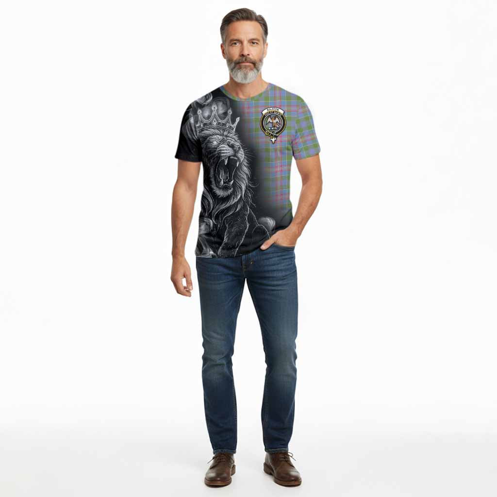Ralston Tartan Cotton T-shirt Roaring Lion Heritage