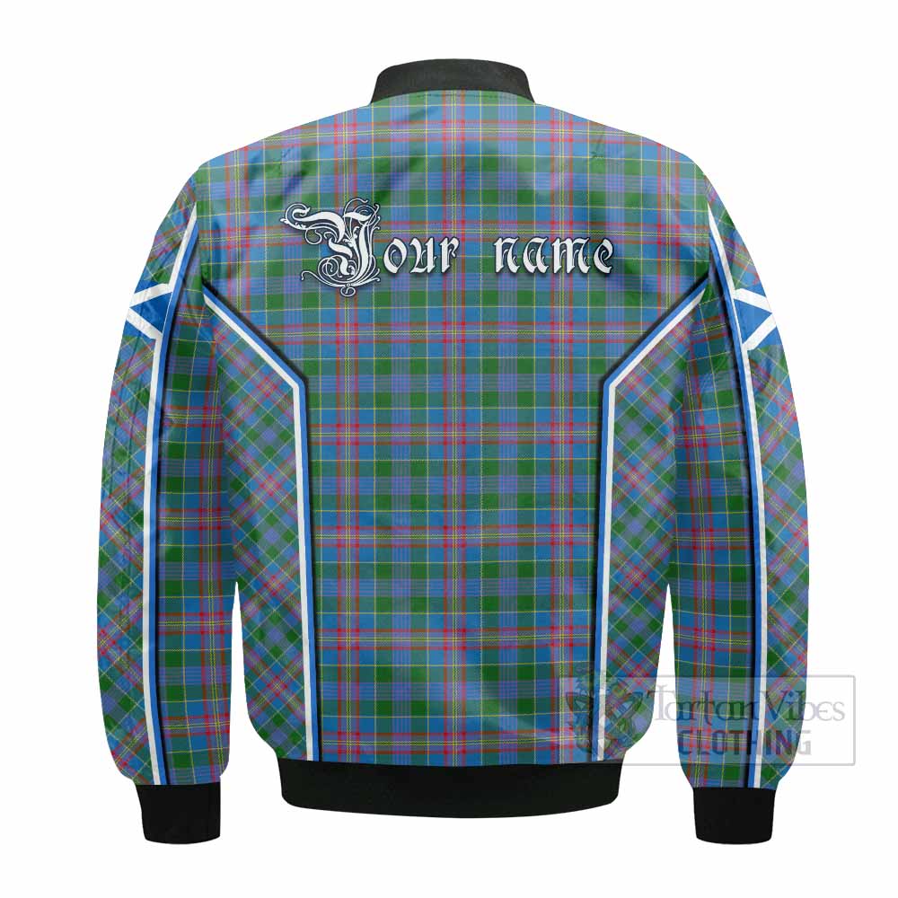 Ralston Tartan Crest Bomber Jacket Scotland Coat of Arm Flag Style - Tartan Vibes Clothing