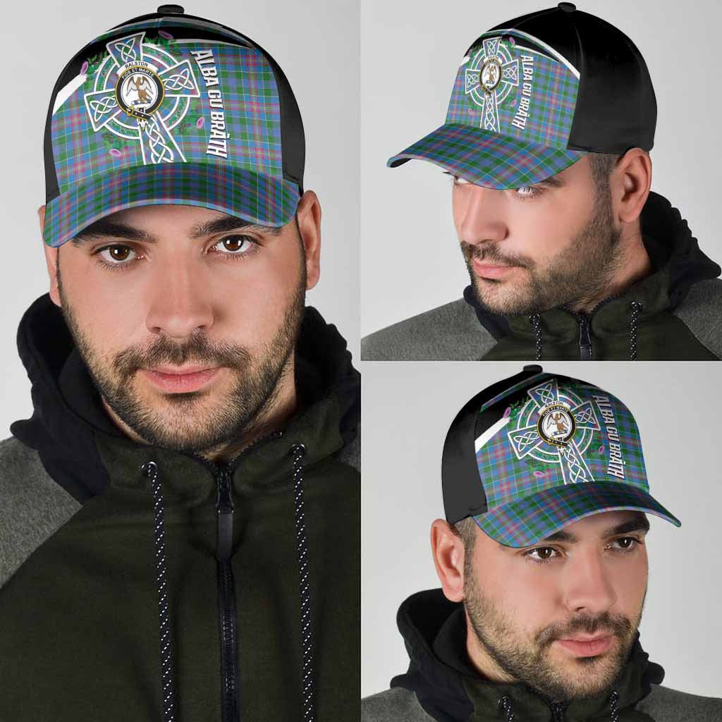 Ralston Tartan Crest Classic Cap Scottish Thistle Celtic Cross Alba Gu Brath