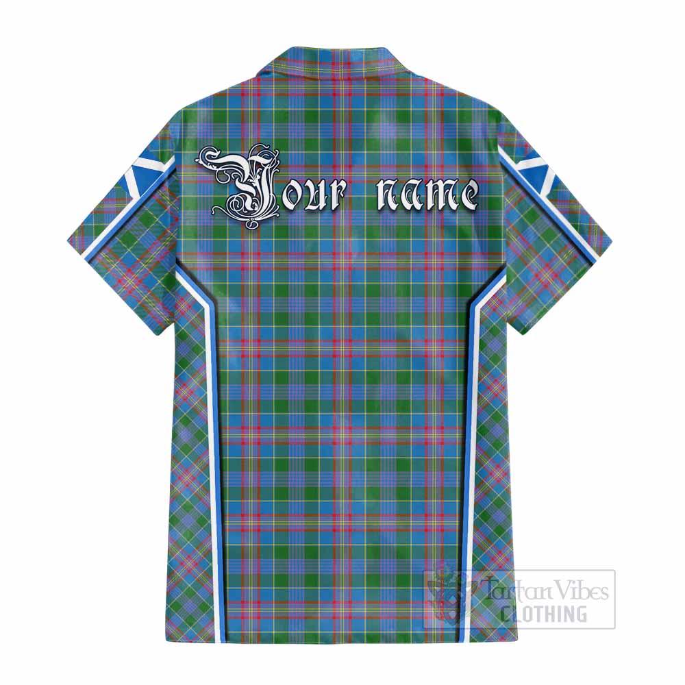 Ralston Tartan Crest Cotton Hawaiian Shirt Scotland Coat of Arm Flag Style - Tartan Vibes Clothing
