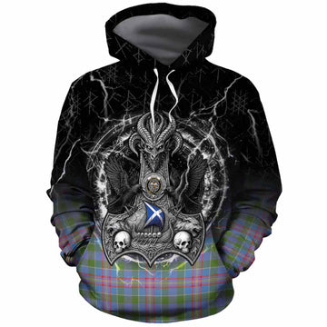 Ralston Tartan Crest Cotton Hoodie Celtic Odin's Raven Legacy