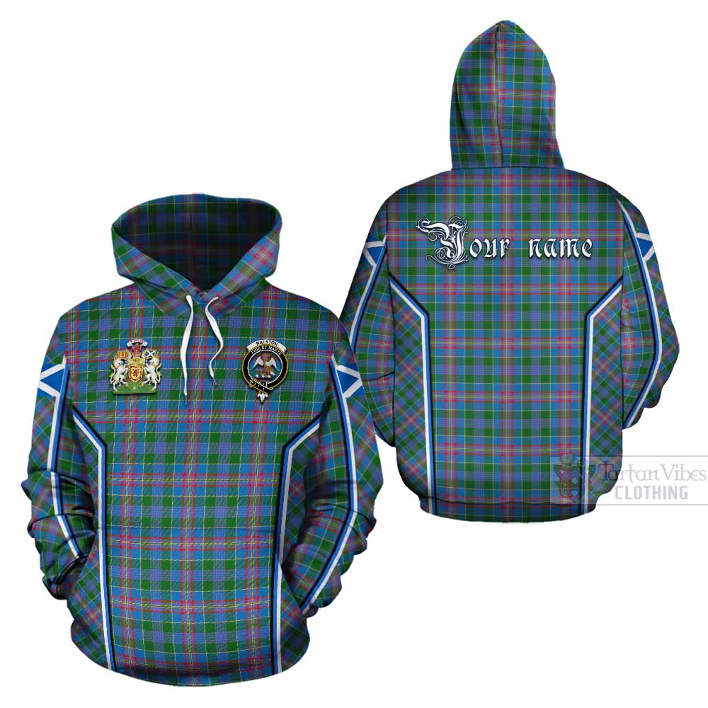 Ralston Tartan Crest Cotton Hoodie Scotland Coat of Arm Flag Style - Tartan Vibes Clothing