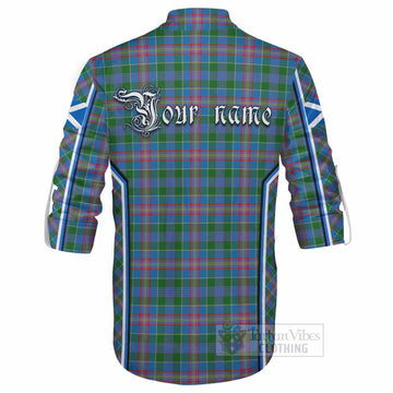 Ralston Tartan Crest Ghillie Kilt Shirt Scotland Coat of Arm Flag Style - Tartan Vibes Clothing