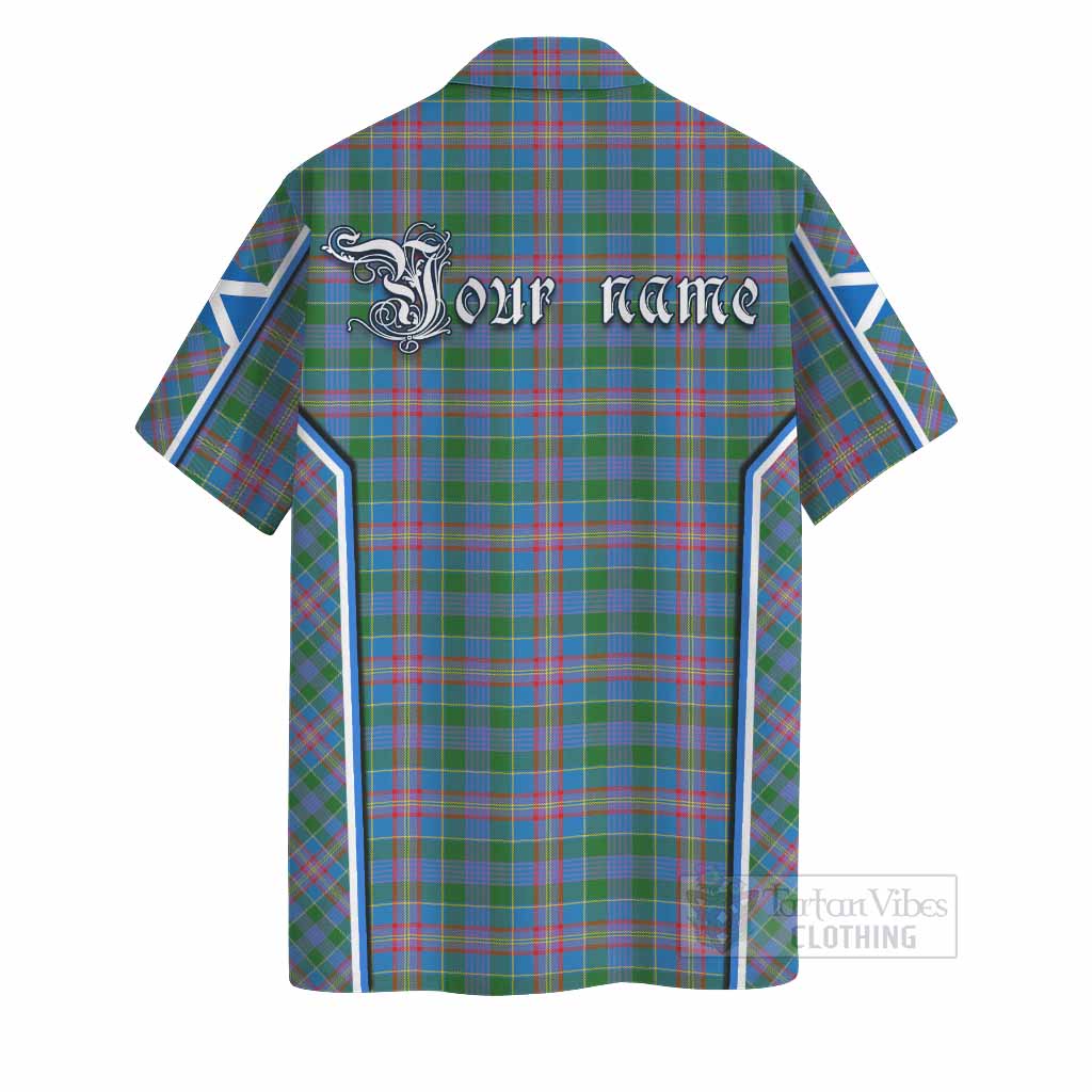 Ralston Tartan Crest Hawaiian Shirt Scotland Coat of Arm Flag Style - Tartan Vibes Clothing