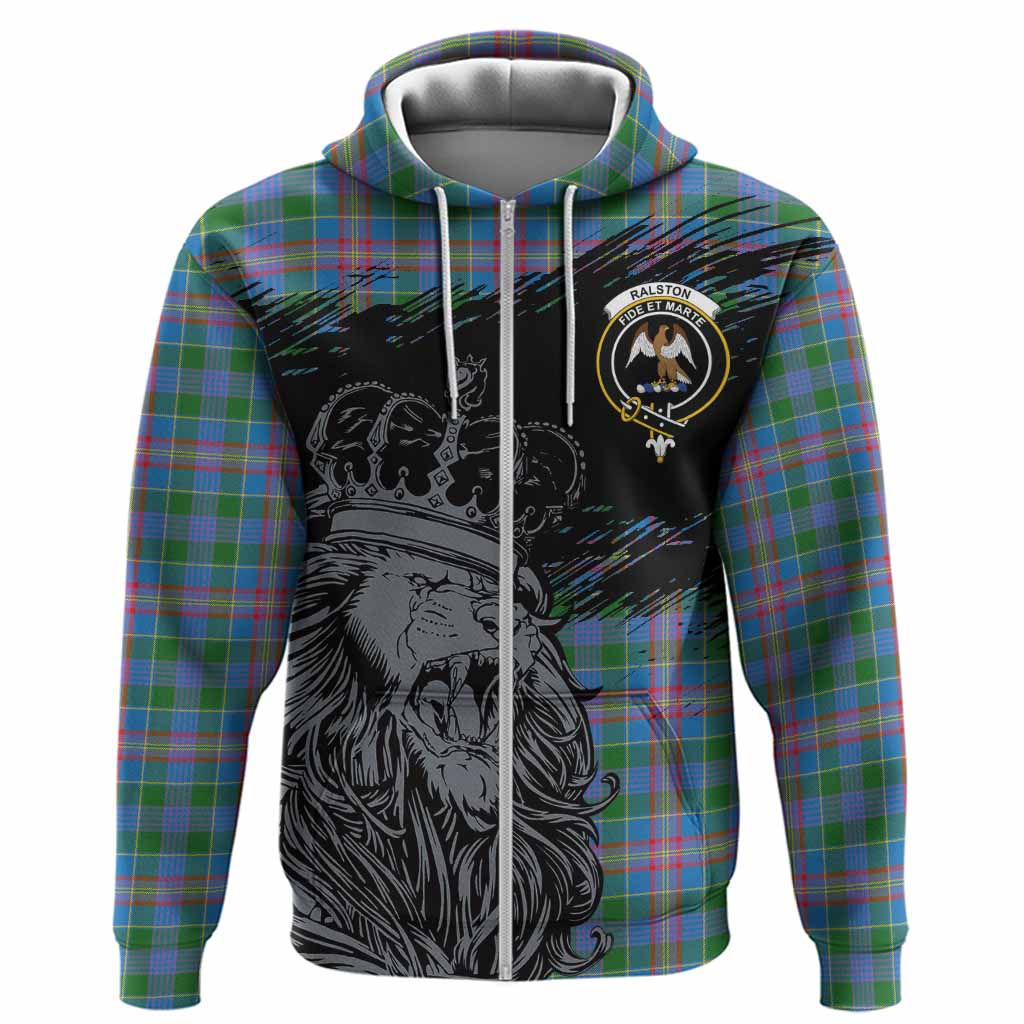 Ralston Tartan Crest Hoodie Crowned Lion Heritage Style