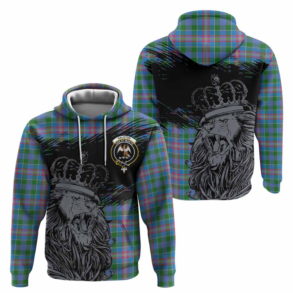 Ralston Tartan Crest Hoodie Crowned Lion Heritage Style