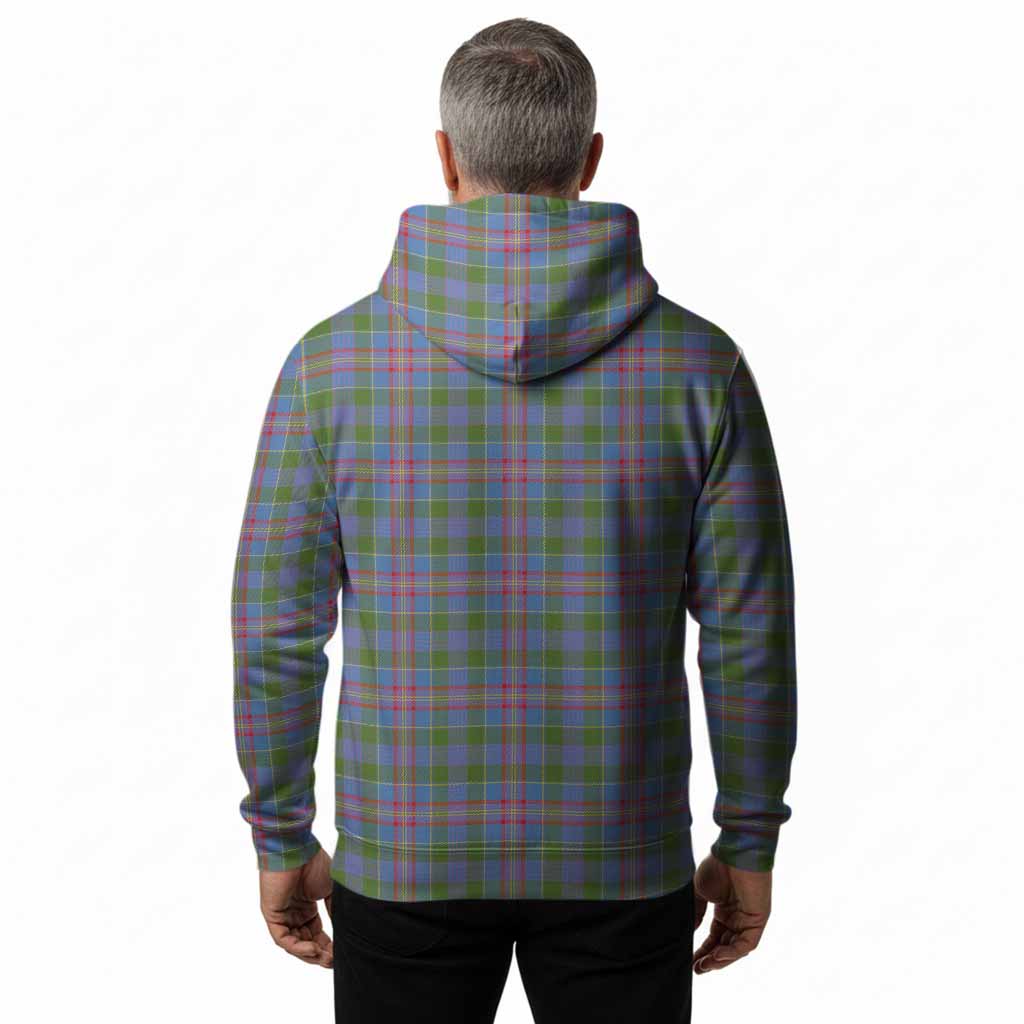 Ralston Tartan Crest Hoodie Ferocious Lion Style