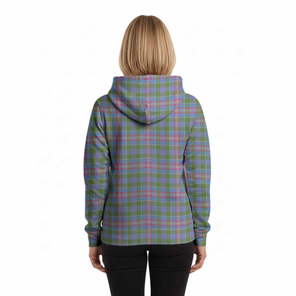Ralston Tartan Crest Hoodie Ferocious Lion Style