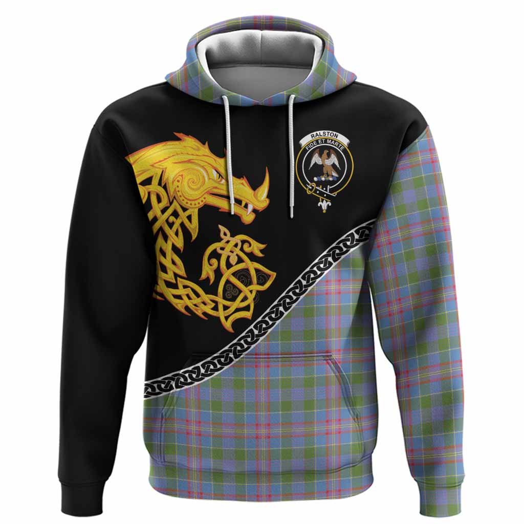 Ralston Tartan Crest Hoodie Legendary Dragon Knot Half Style