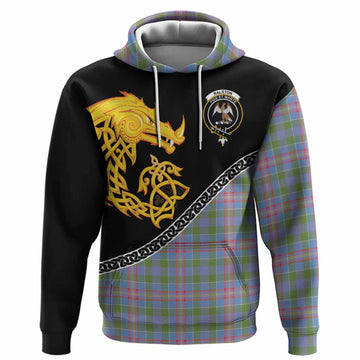 Ralston Tartan Crest Hoodie Legendary Dragon Knot Half Style