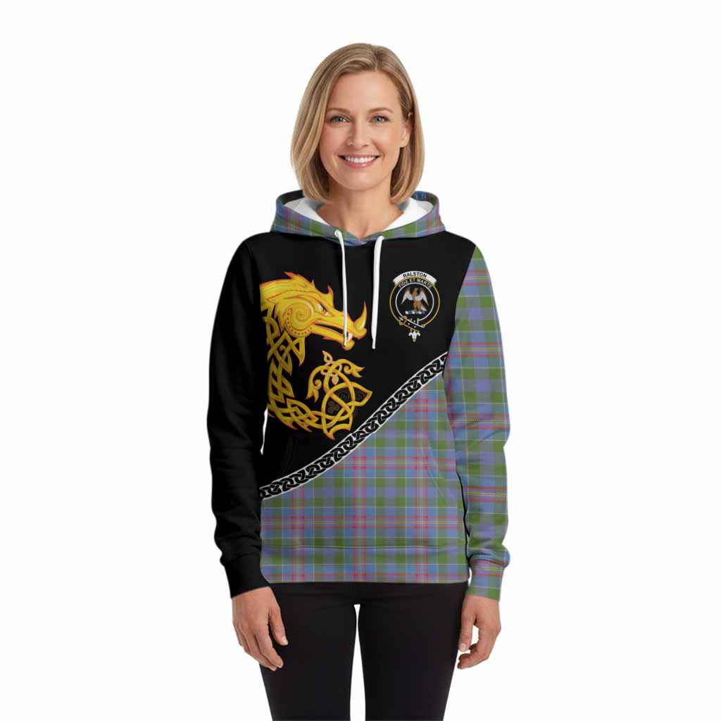 Ralston Tartan Crest Hoodie Legendary Dragon Knot Half Style
