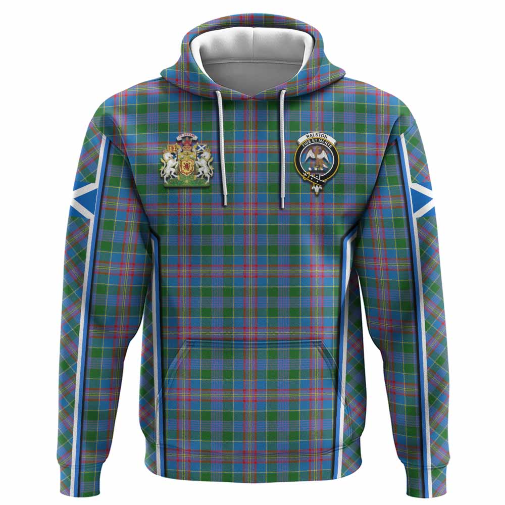 Ralston Tartan Crest Hoodie Scotland Coat of Arm Flag Style - Tartan Vibes Clothing