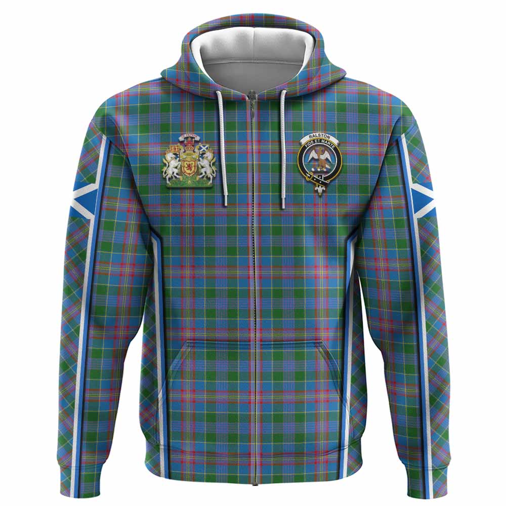 Ralston Tartan Crest Hoodie Scotland Coat of Arm Flag Style - Tartan Vibes Clothing