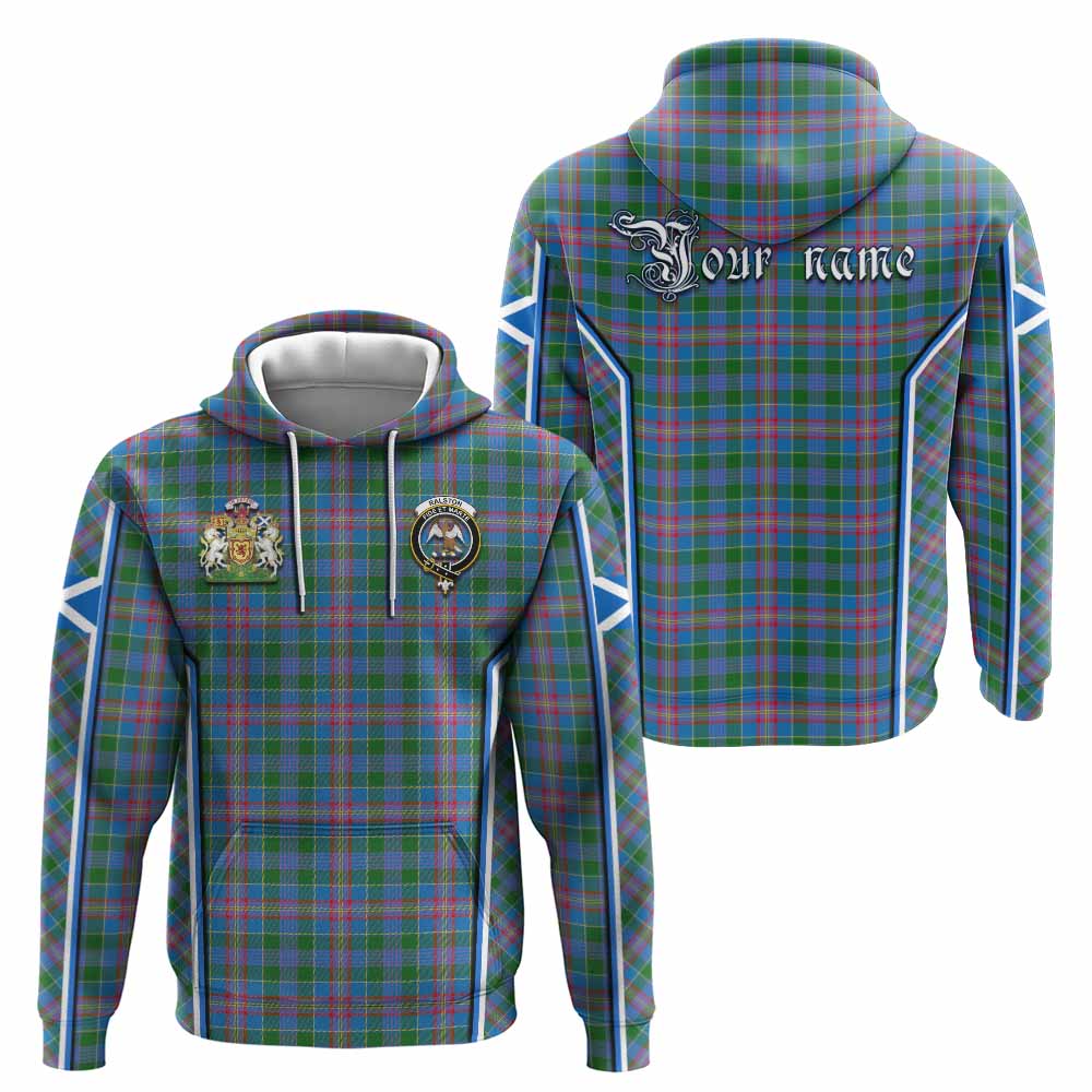Ralston Tartan Crest Hoodie Scotland Coat of Arm Flag Style - Tartan Vibes Clothing