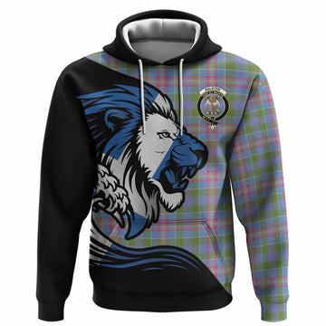 Ralston Tartan Crest Hoodie Scottish Golden Lions Wave Flow