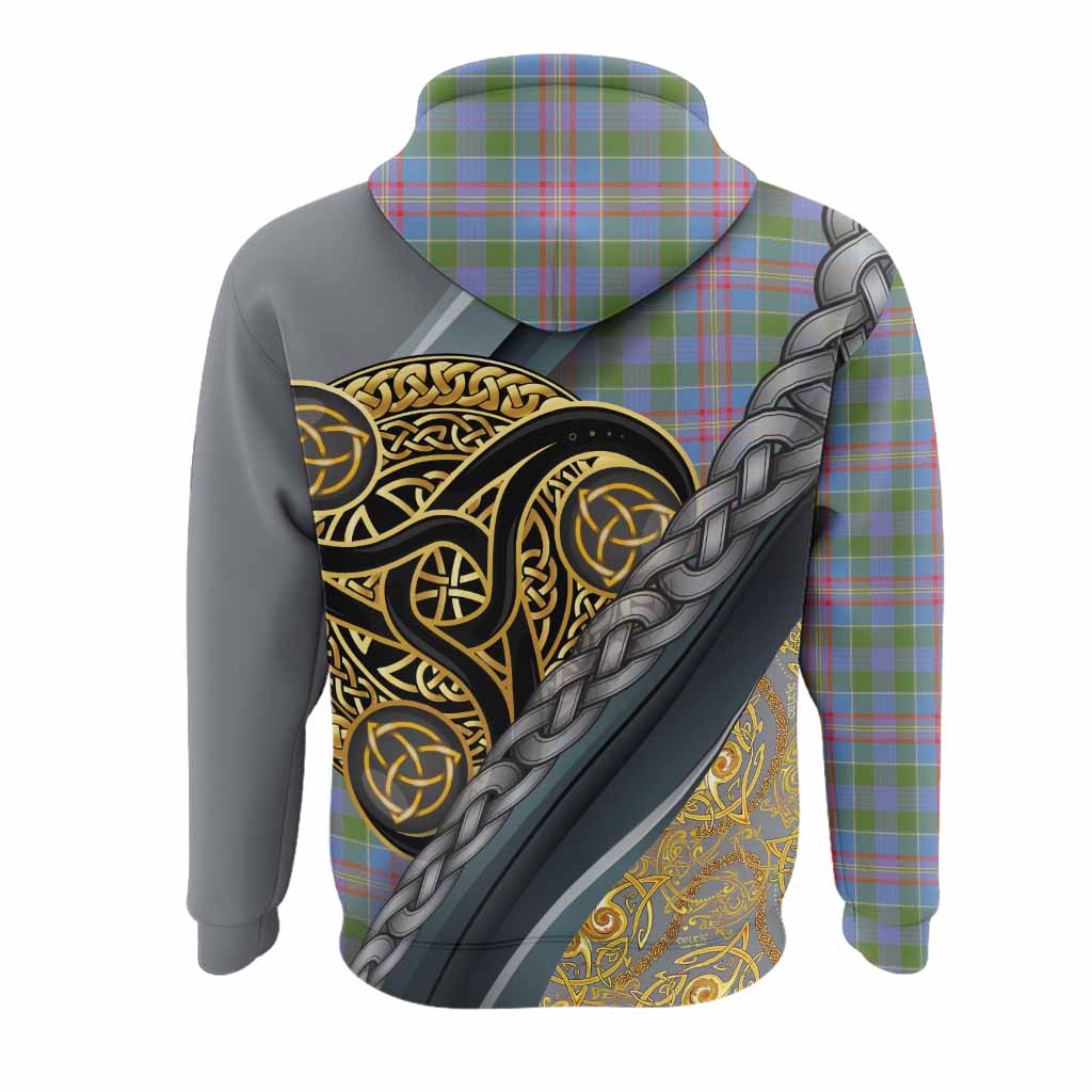 Ralston Tartan Crest Hoodie Scottish Triskele Celtic