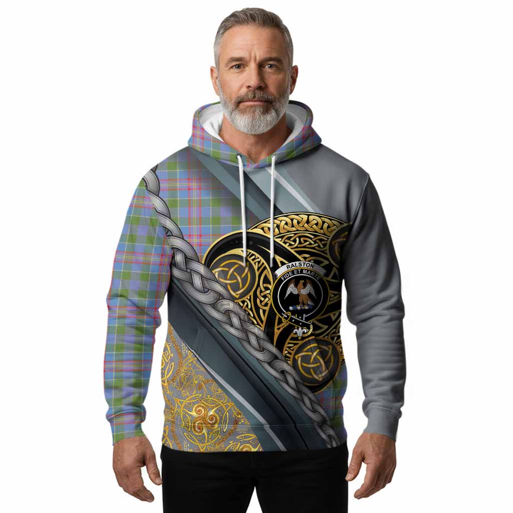 Ralston Tartan Crest Hoodie Scottish Triskele Celtic