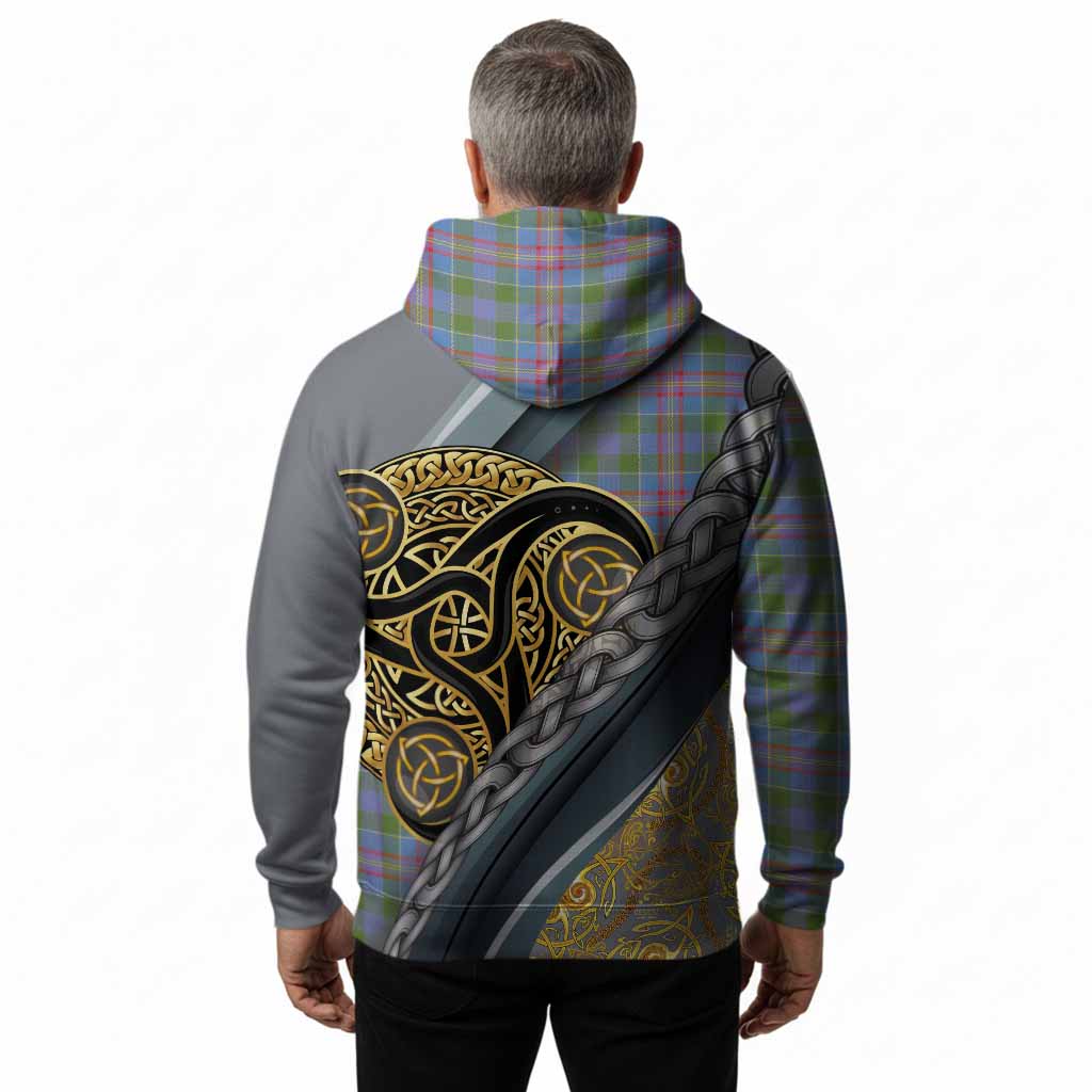 Ralston Tartan Crest Hoodie Scottish Triskele Celtic