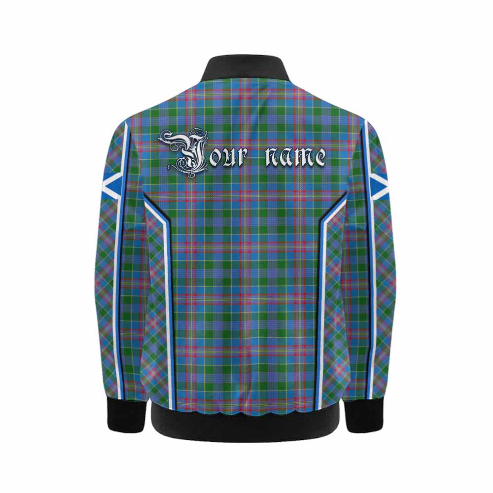 Ralston Tartan Crest Kid Bomber Jacket Scotland Coat of Arm Flag Style - Tartan Vibes Clothing