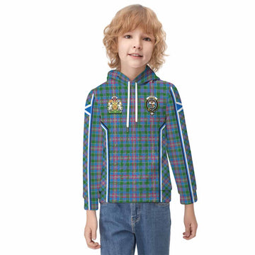 Ralston Tartan Crest Kid Hoodie Scotland Coat of Arm Flag Style - Tartan Vibes Clothing