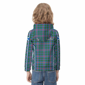 Ralston Tartan Crest Kid Hoodie Scotland Coat of Arm Flag Style - Tartan Vibes Clothing