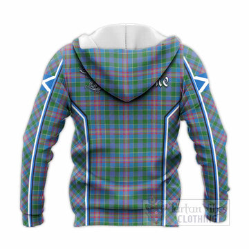 Ralston Tartan Crest Knitted Hoodie Scotland Coat of Arm Flag Style - Tartan Vibes Clothing
