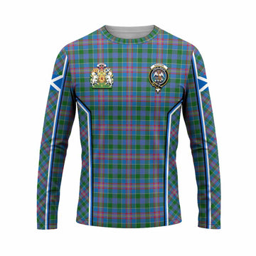 Ralston Tartan Crest Long Sleeve T-Shirt Scotland Coat of Arm Flag Style - Tartan Vibes Clothing