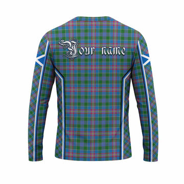 Ralston Tartan Crest Long Sleeve T-Shirt Scotland Coat of Arm Flag Style - Tartan Vibes Clothing