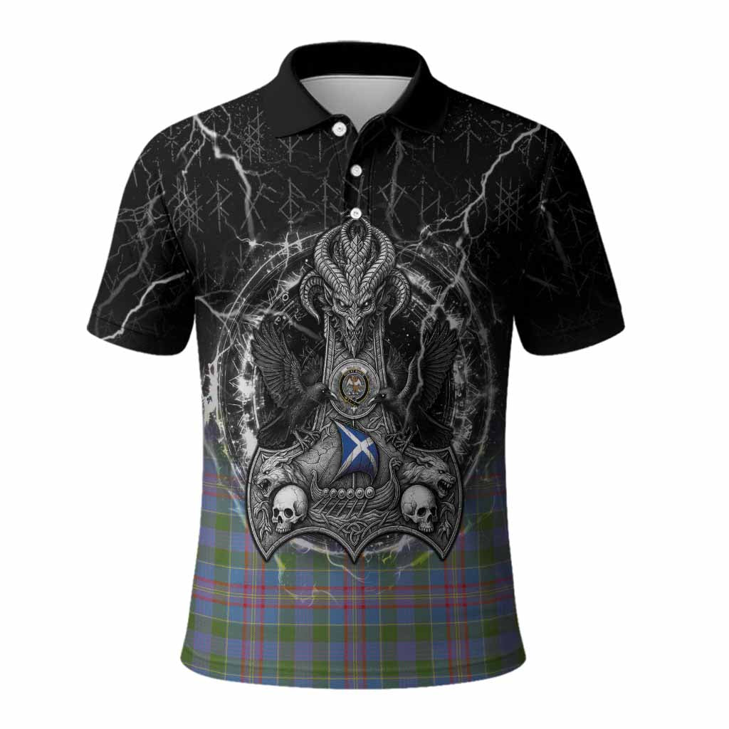 Ralston Tartan Crest Polo Shirt Celtic Odin's Raven Legacy