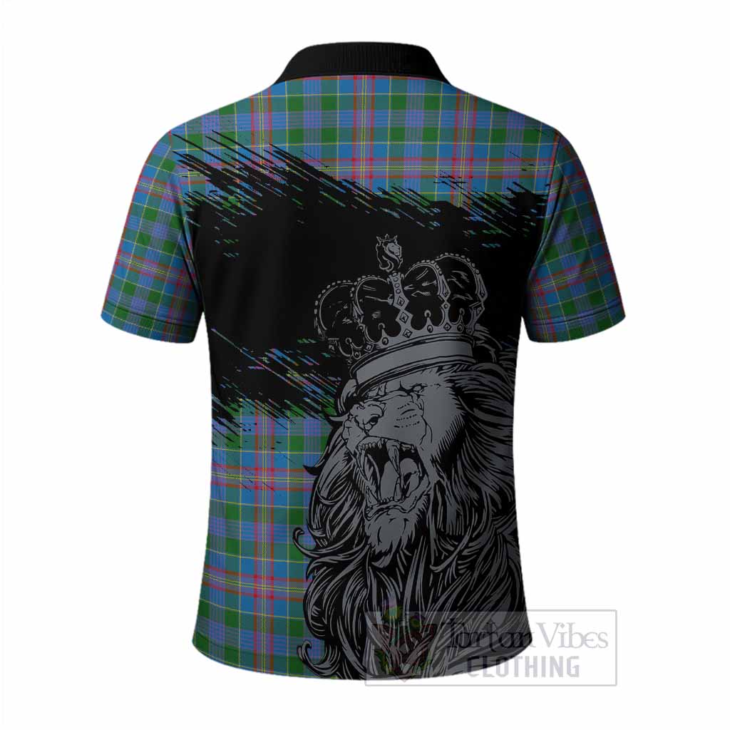 Ralston Tartan Crest Polo Shirt Crowned Lion Heritage Style