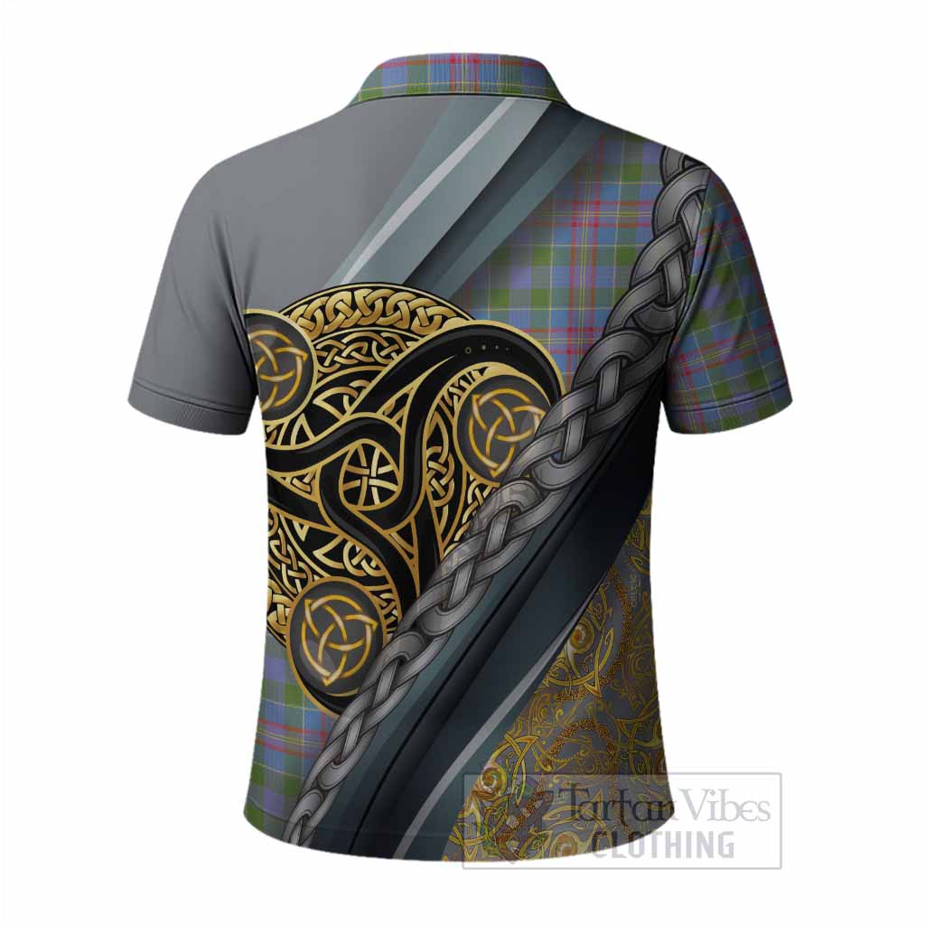 Ralston Tartan Crest Polo Shirt Scottish Triskele Celtic