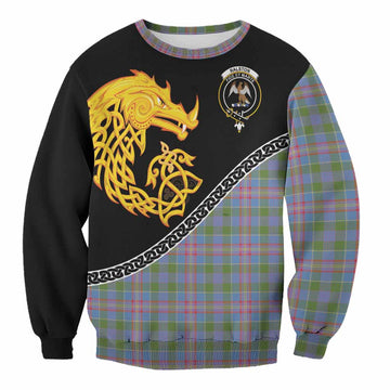 Ralston Tartan Crest Sweatshirt Legendary Dragon Knot Half Style