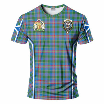 Ralston Tartan Crest T-shirt Scotland Coat of Arm Flag Style - Tartan Vibes Clothing