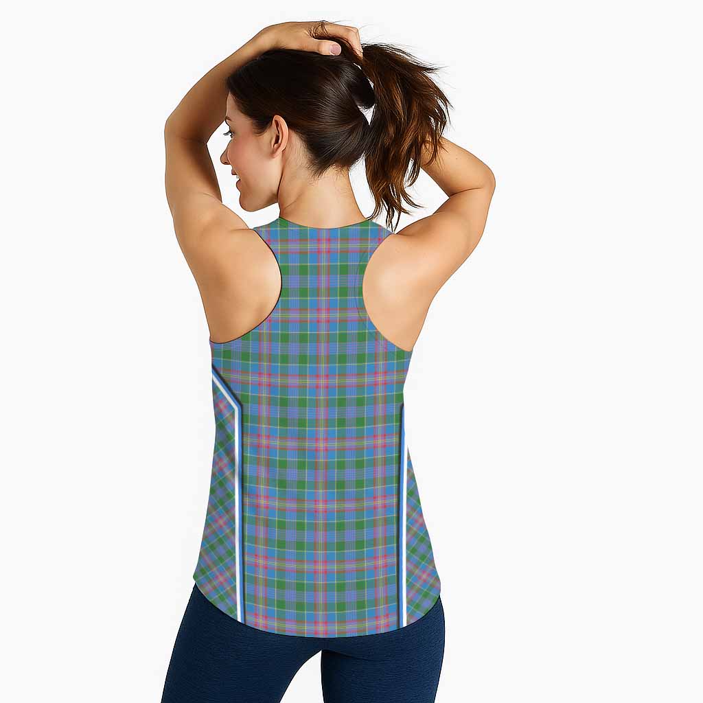 Ralston Tartan Crest Women Racerback Tanks Scotland Coat of Arm Flag Style - Tartan Vibes Clothing