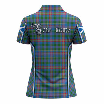 Ralston Tartan Crest Women's Polo Shirt Scotland Coat of Arm Flag Style
