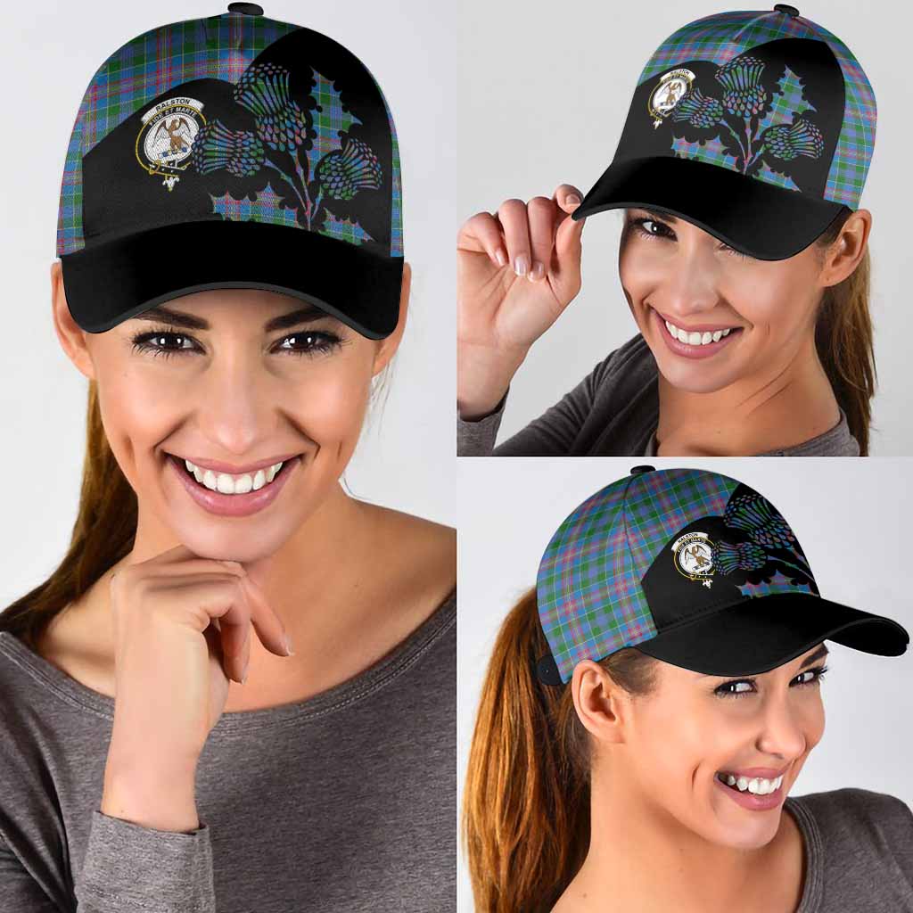 Ralston Tartan Family Crest Classic Cap Scotland Thistle Floral Flag Style