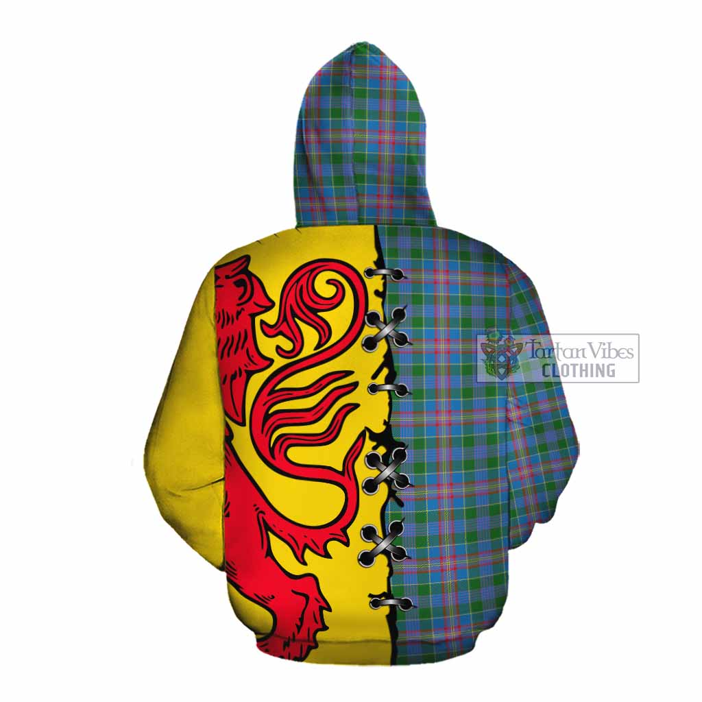 Ralston Tartan Family Crest Cotton Hoodie Lion Rampant Honor - Tartan Vibes Clothing