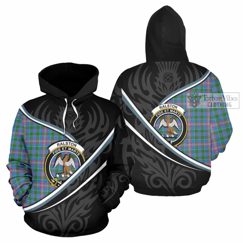 Ralston Tartan Family Crest Hoodie Celtic Scottish Thistle Floral - Tartan Vibes Clothing