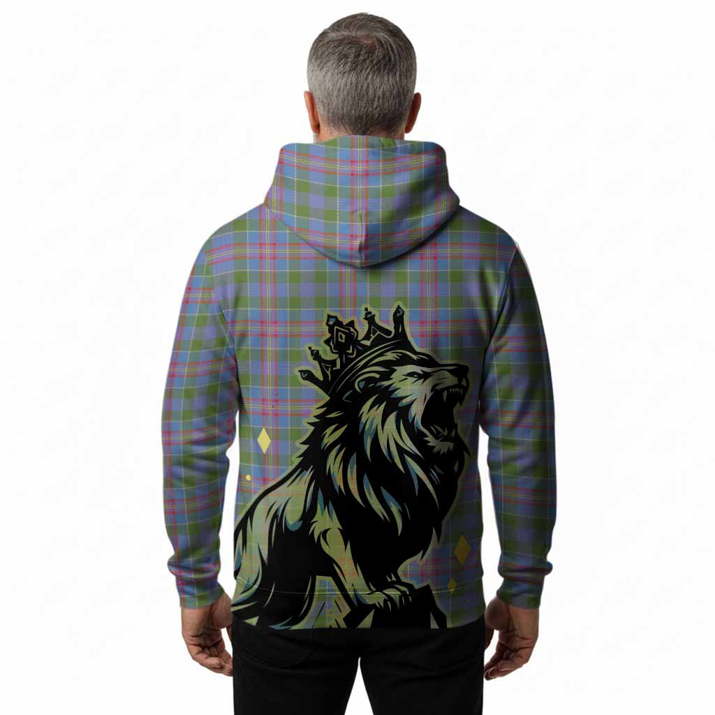 Ralston Tartan Family Crest Hoodie Crowned Lion Roaring