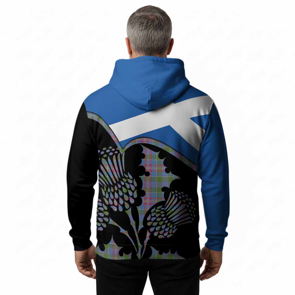 Ralston Tartan Family Crest Hoodie Scotland Thistle Floral Flag Style