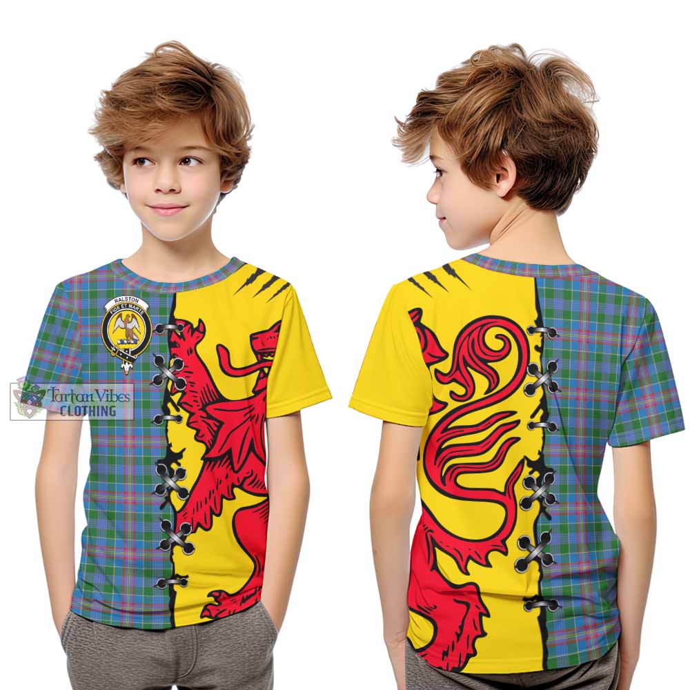 Ralston Tartan Family Crest Kid T-shirt Lion Rampant Honor - Tartan Vibes Clothing