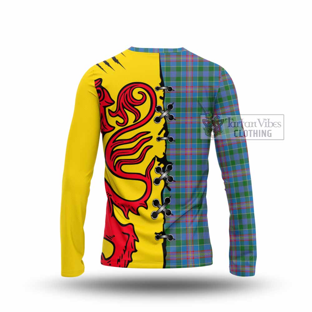 Ralston Tartan Family Crest Long Sleeve T-Shirt Lion Rampant Honor - Tartan Vibes Clothing