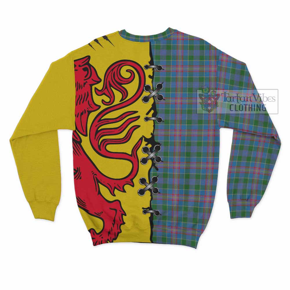 Ralston Tartan Family Crest Sweatshirt Lion Rampant Honor - Tartan Vibes Clothing