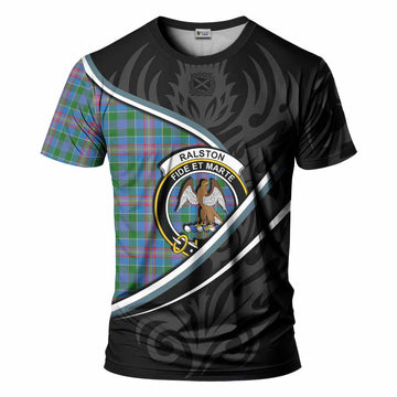 Ralston Tartan Family Crest T-shirt Celtic Scottish Thistle Floral - Tartan Vibes Clothing